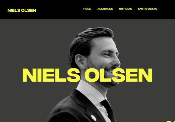 Captura del sitio de Niels Olsen